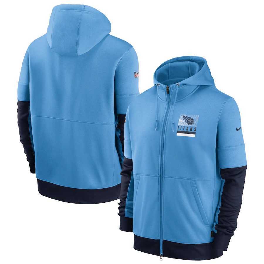 Men's Tennessee Titans New 2020 Nike Blue Black Fan Gear Mascot Performance Full Zip Hoodie,We sell and wholesale Men's Tennessee Titans New 2020 Nike Blue Black Fan Gear Mascot Performance Full Zip Hoodie on line form chian!